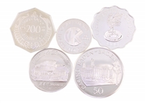 STERLING SILVER WORLD CASINO TOKENS BY FRANKLIN MINT