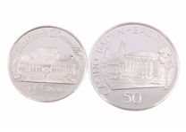 STERLING SILVER WORLD CASINO TOKENS BY FRANKLIN MINT