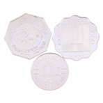 STERLING SILVER WORLD CASINO TOKENS BY FRANKLIN MINT