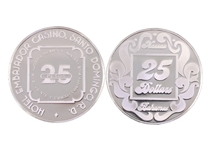 STERLING SILVER WORLD CASINO TOKENS BY FRANKLIN MINT